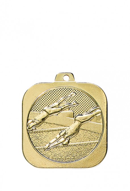 Médaille 35 x 35 mm Natation  - DK12