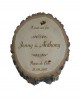 plaque en bois brut naturel