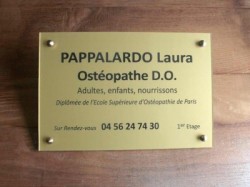 plaque plexiglas Or
