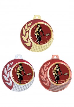 Médaille Ø 70 mm Badminton  - CZ04