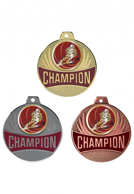 Médaille Ø 50 mm Ski alpin/fond  - CX22