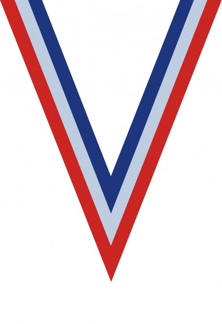 Ruban Médaille  Bleu/Blanc/Rouge  : 6021