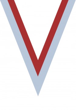 Ruban Médaille  Rouge/Blanc  : 6035