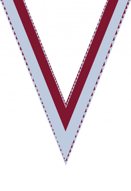 Ruban Médaille  Blanc/Rouge  : 6041