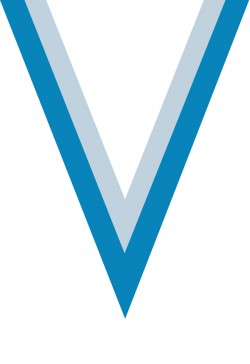 Ruban Médaille  Blanc/Bleu Ciel  : 6047