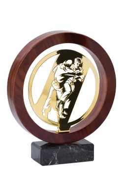 Trophée Bois Métal Judo JX04