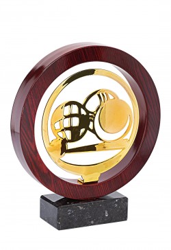 Trophée Bois Métal Cyclisme JX06